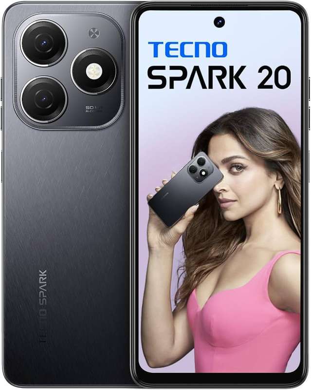 Tecno Spark 20 16GB RAM 256GB ROM Cellphone, Gravity Black