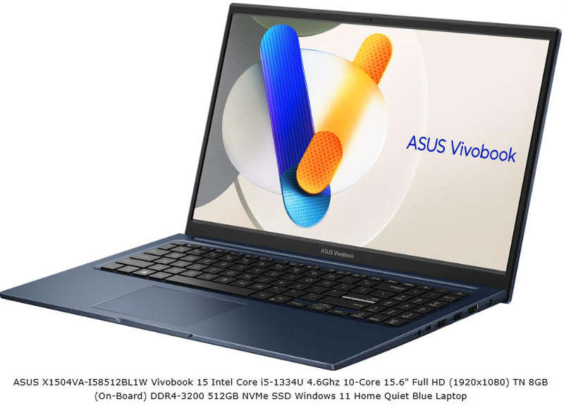 Asus Vivobook 15 Intel Core i5 1334U 8GB 512GB SSD 15.6 Inch FHD Notebook - 13th Generation- SEALED