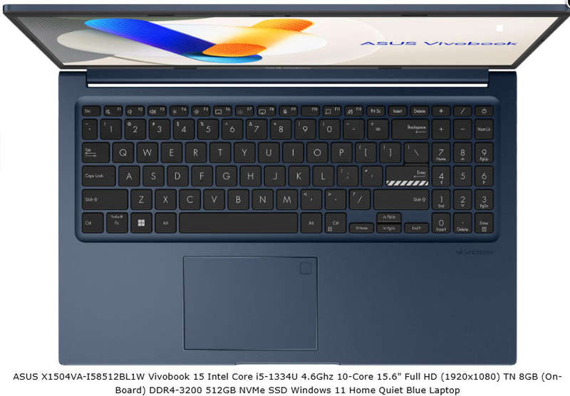 Asus Vivobook 15 Intel Core i5 1334U 8GB 512GB SSD 15.6 Inch FHD Notebook - 13th Generation- SEALED