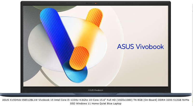 Asus Vivobook 15 Intel Core i5 1334U 8GB 512GB SSD 15.6 Inch FHD Notebook - 13th Generation- SEALED