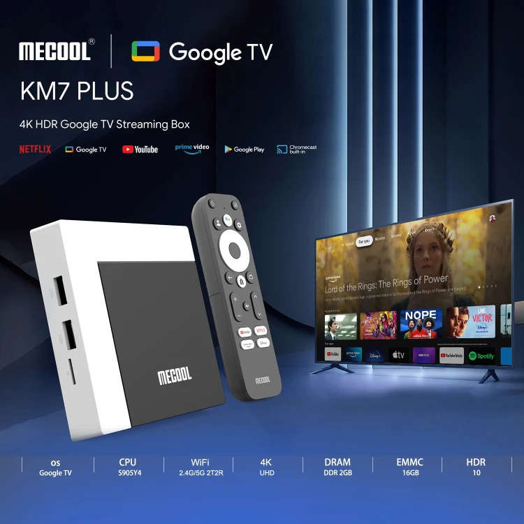 MECOOL KM7 Plus 4K Google Certfied  TV Box Media Player