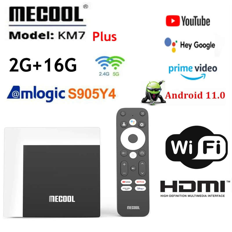 MECOOL KM7 Plus 4K Google Certfied  TV Box Media Player