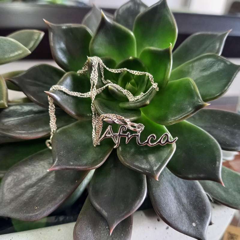 Sterling silver Africa Necklace