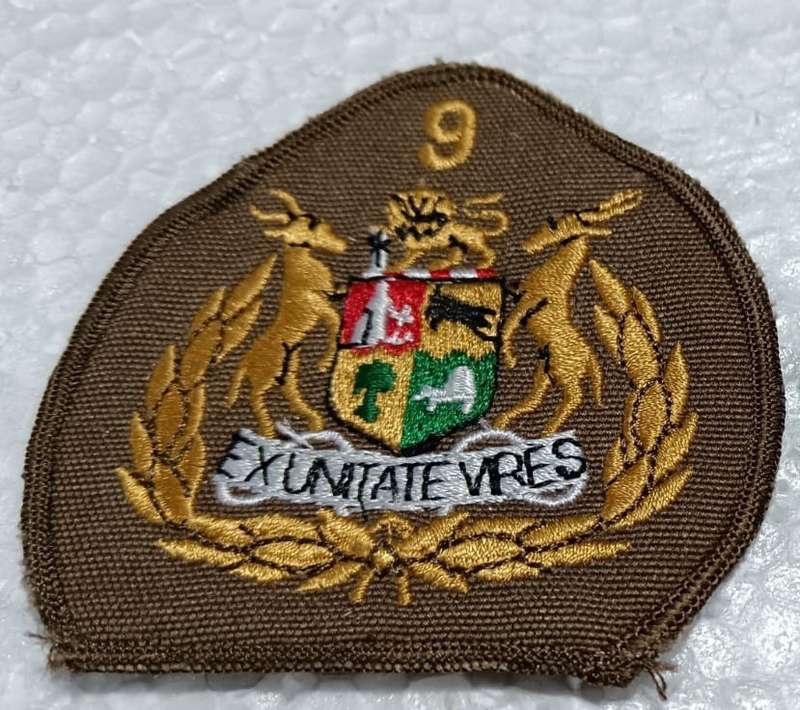 SADF - 9 Divison Seargant Major Rank Badge
