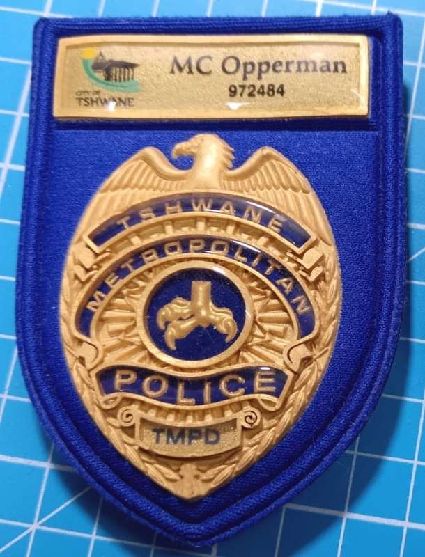 Tswane ( South African ) Metro Police ID Badge