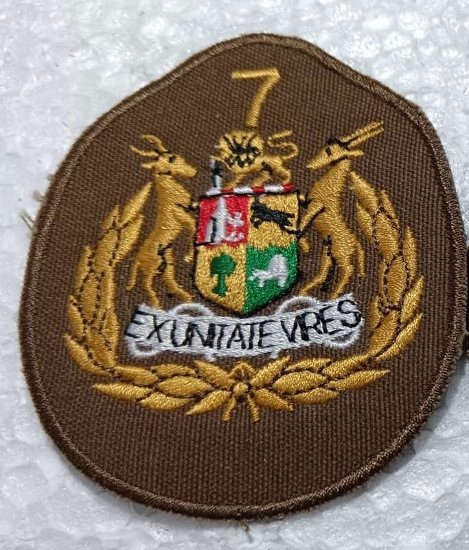 SADF - 7 Divison Seargant Major Rank Badge