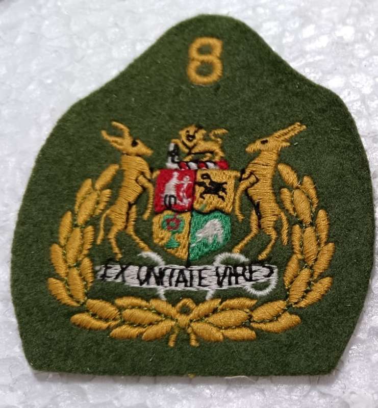 SADF - 8 Divison Seargant Major Rank Badge