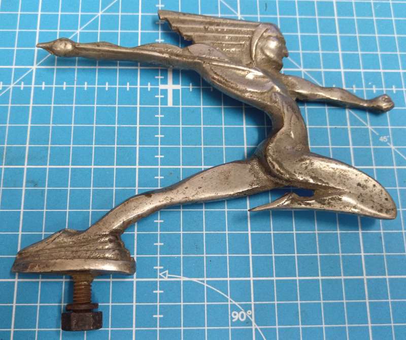 Vintage Indian Head(Pontiac) Hood Ornament