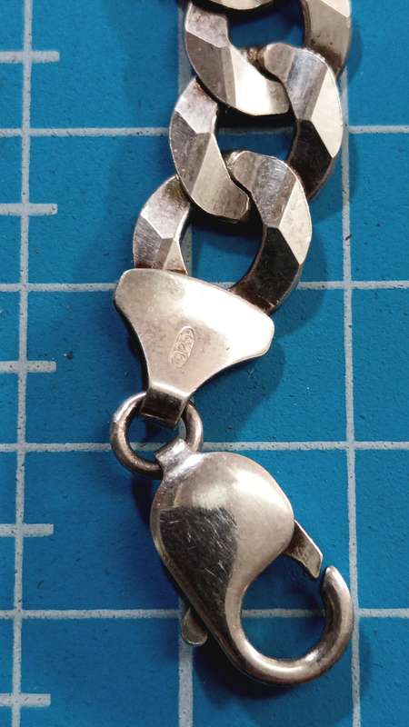 Silver chain and bracelet combo