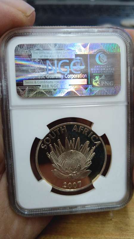 Mandela 2007 Silver R1 graded MS66
