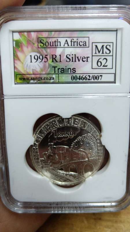 Trains Silver R1 1995 graded MS62