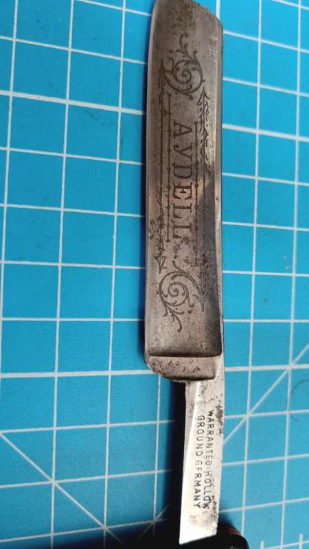 warranted hollow ground Germany Antique cutthroat Razor