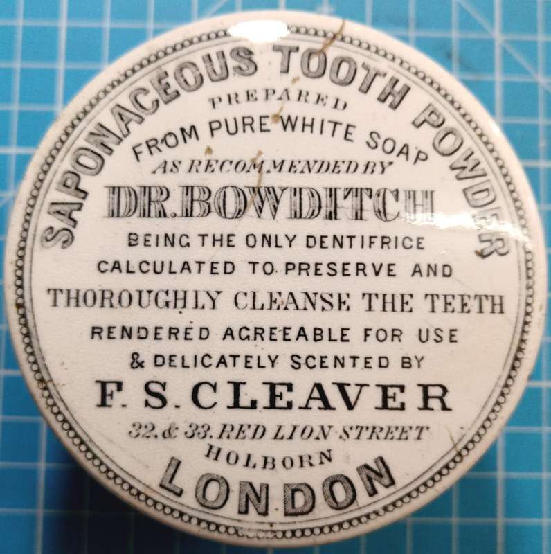 Saponaceous Tooth Powder - FS Cleaver Vintage Container