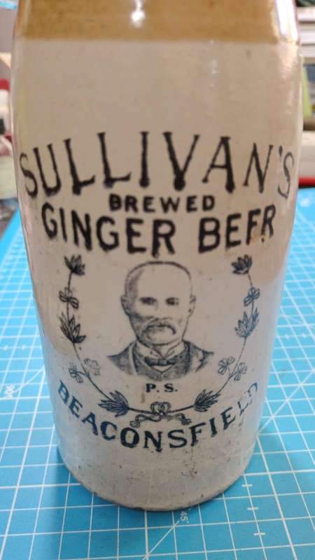 Sullivans Ginger Beer Vintage bottle