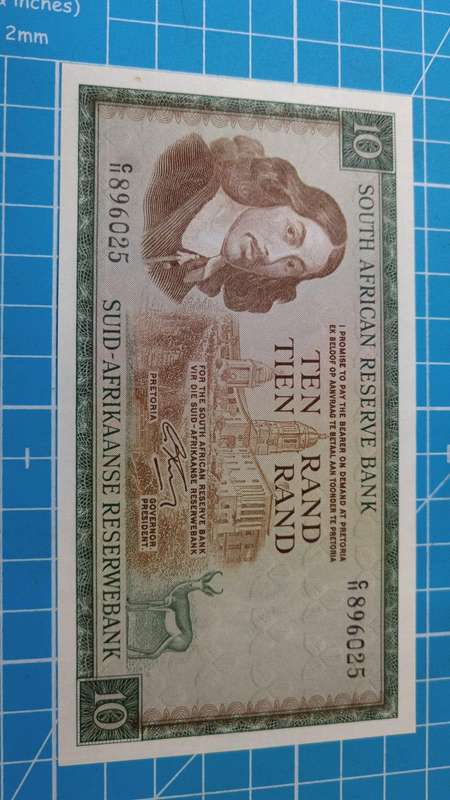 G Rissik R10 note from 1966