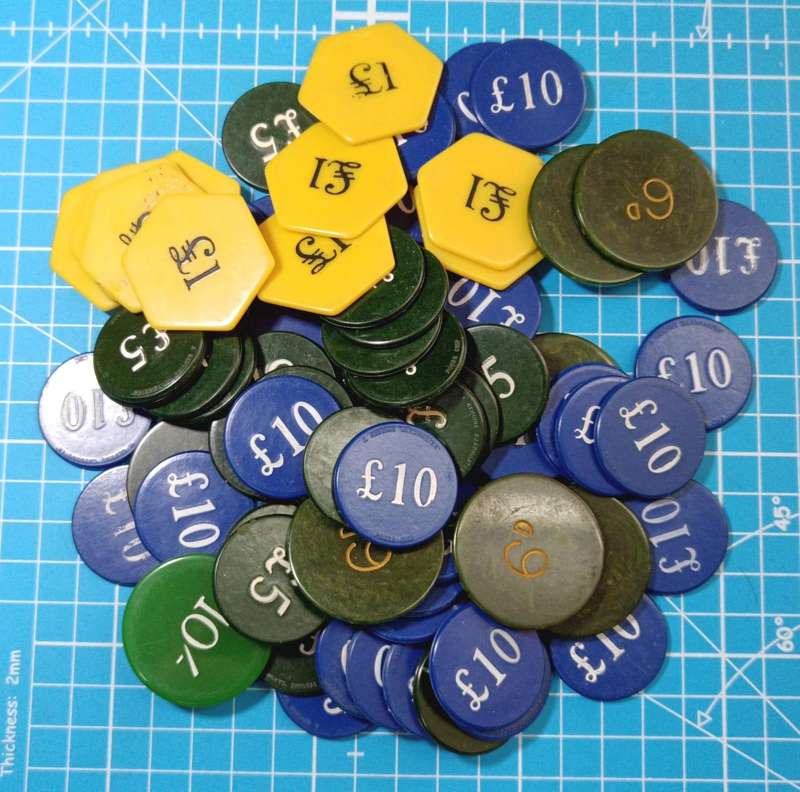 Collection of Vintage ganbling tokens