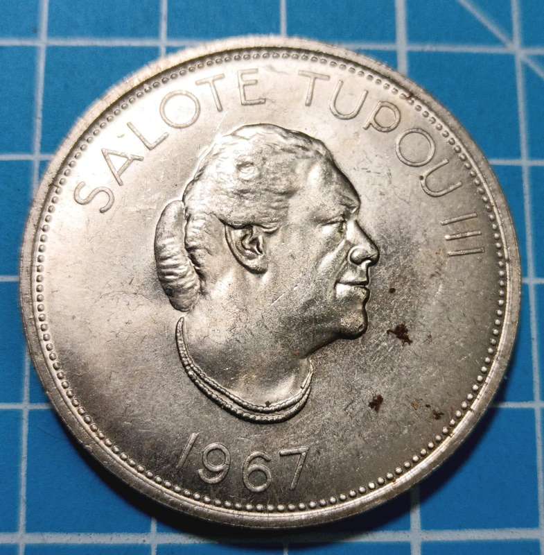 Tonga 1 Pa`anga - Salote 1967