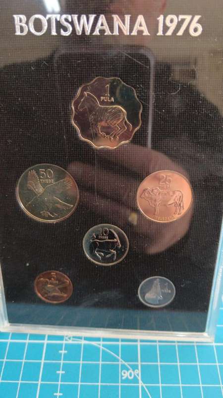 Botswana 1976 First coin set