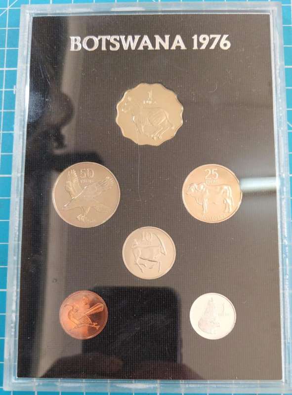 Botswana 1976 First coin set