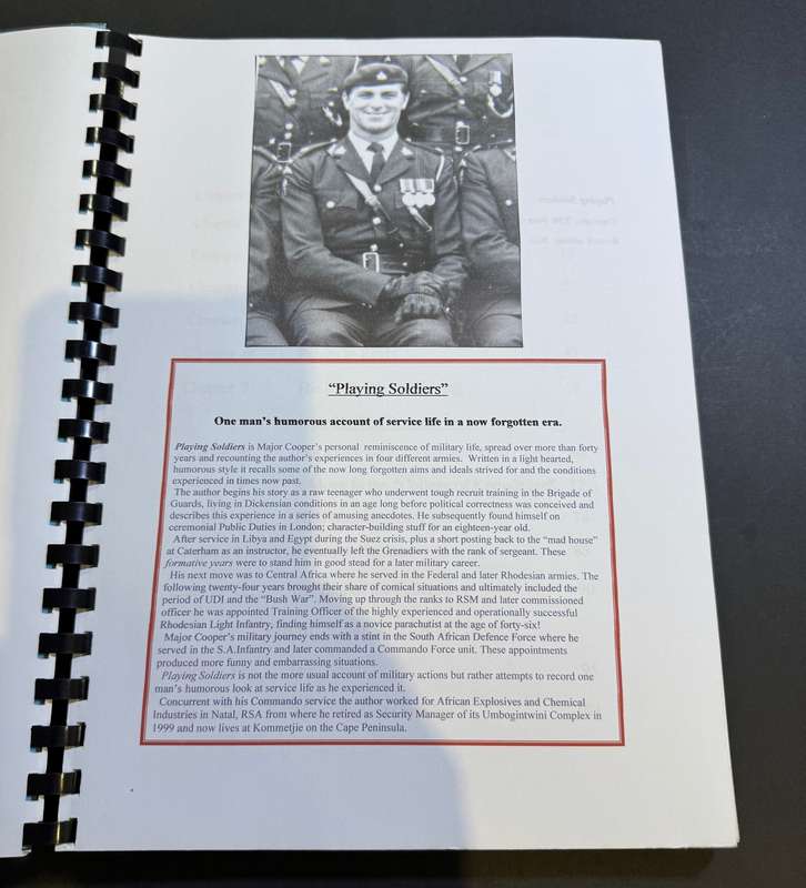 Rhodesia - A4 Size - Playing Soldiers ( Military Memories by Peter Cooper )