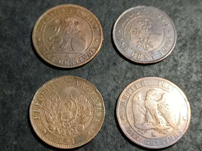 Collection of 4 old coins