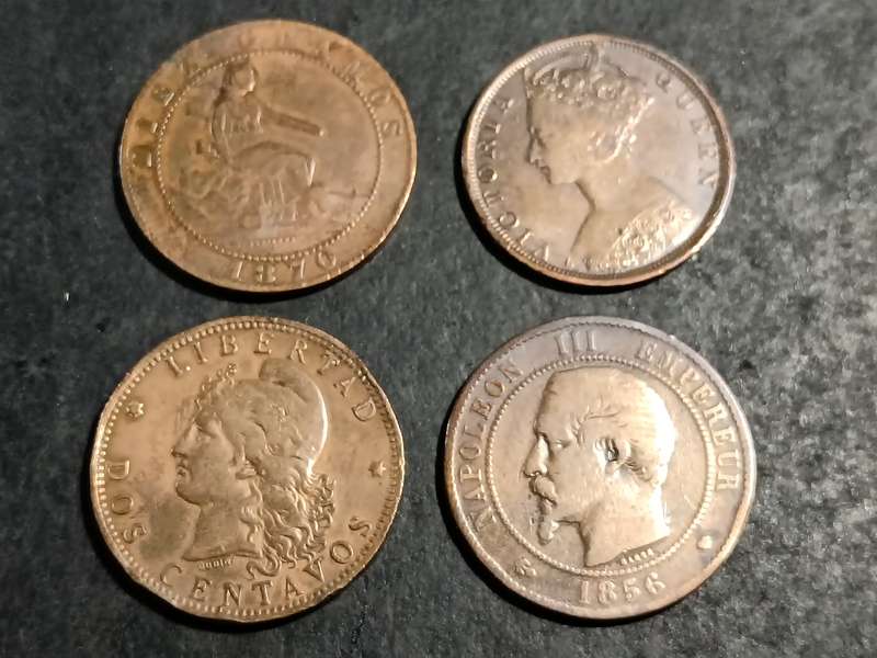 Collection of 4 old coins