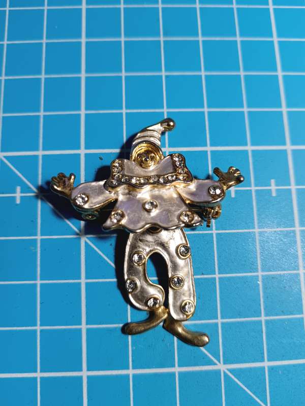 Costume Jewellery - Beautiful Clown Brooch