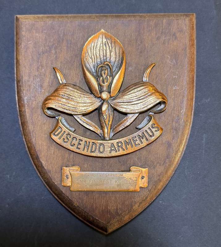 SADF - WP Command HQ Commemorative Plaque to : KMTD Strydom
