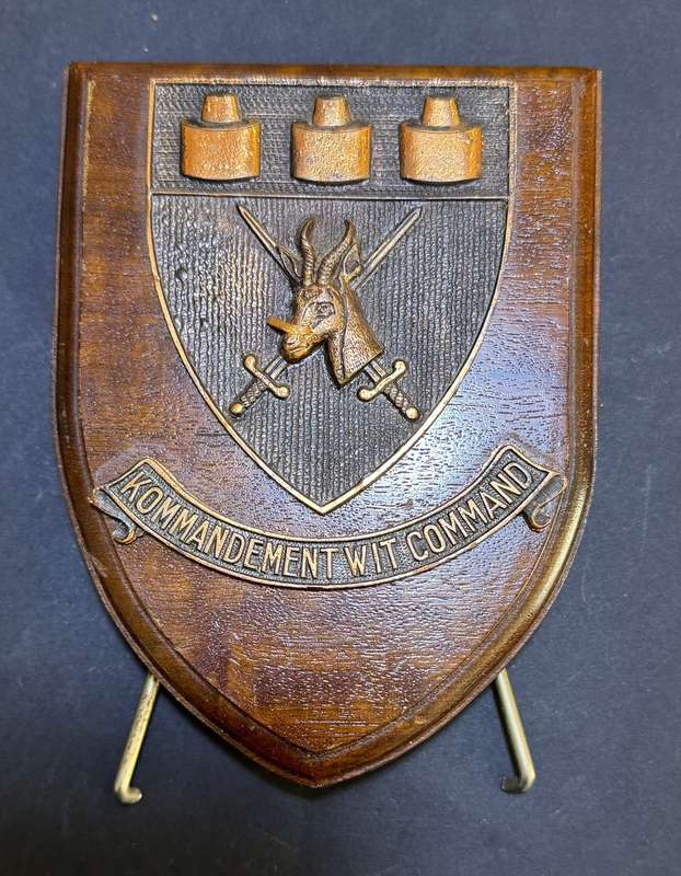 SADF - Wits Command HQ Commemorative Plaque