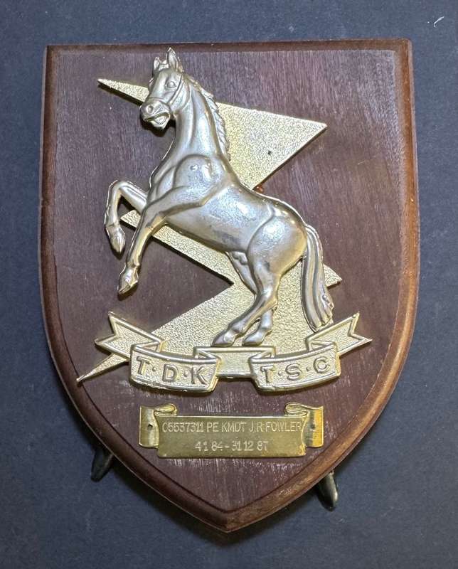 SADF - Technical Services Commemorative Plaque to: KMTD Fowler