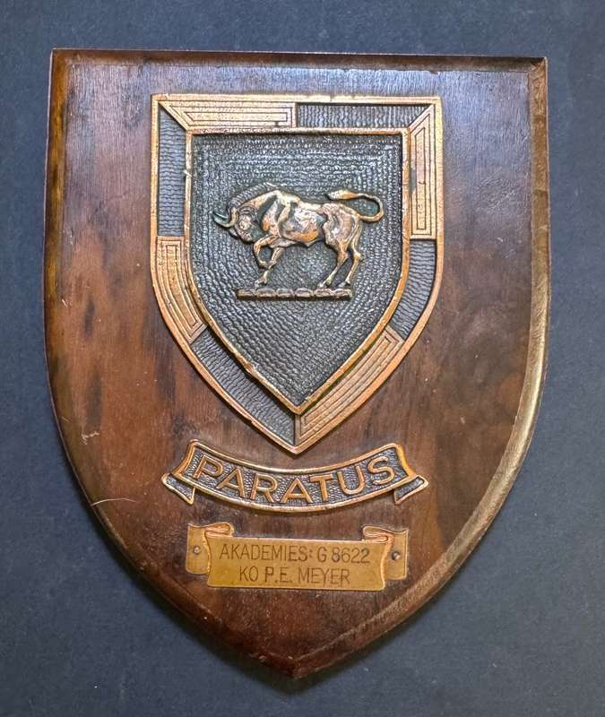 SADF - Army College Commemorative Plaque to: Meyer