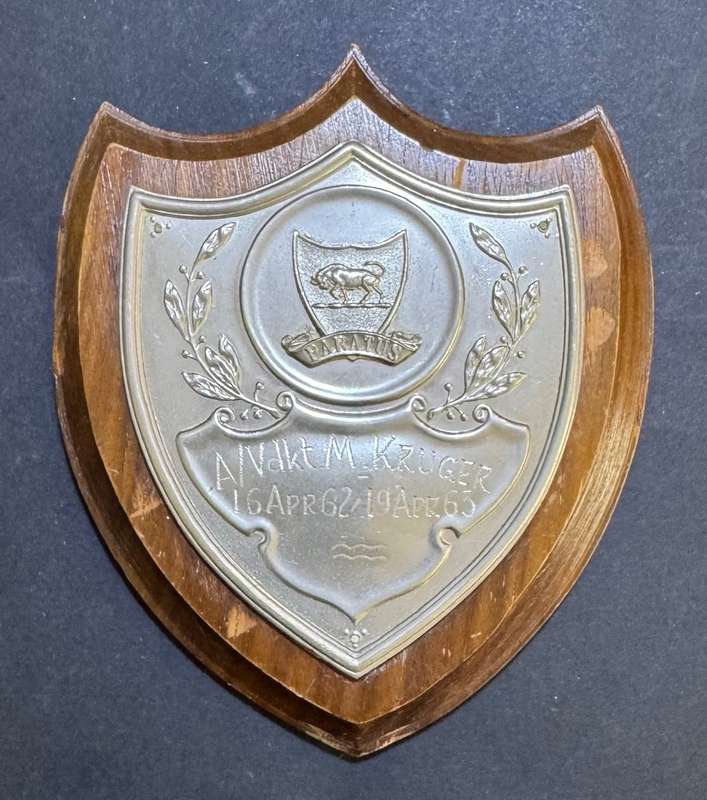 SADF - Army College Commemorative Plaque to: Kruger