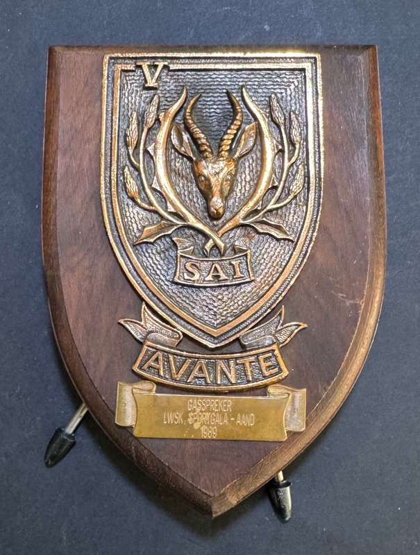 SADF - 5 SA Infantry Commemorative Plaque