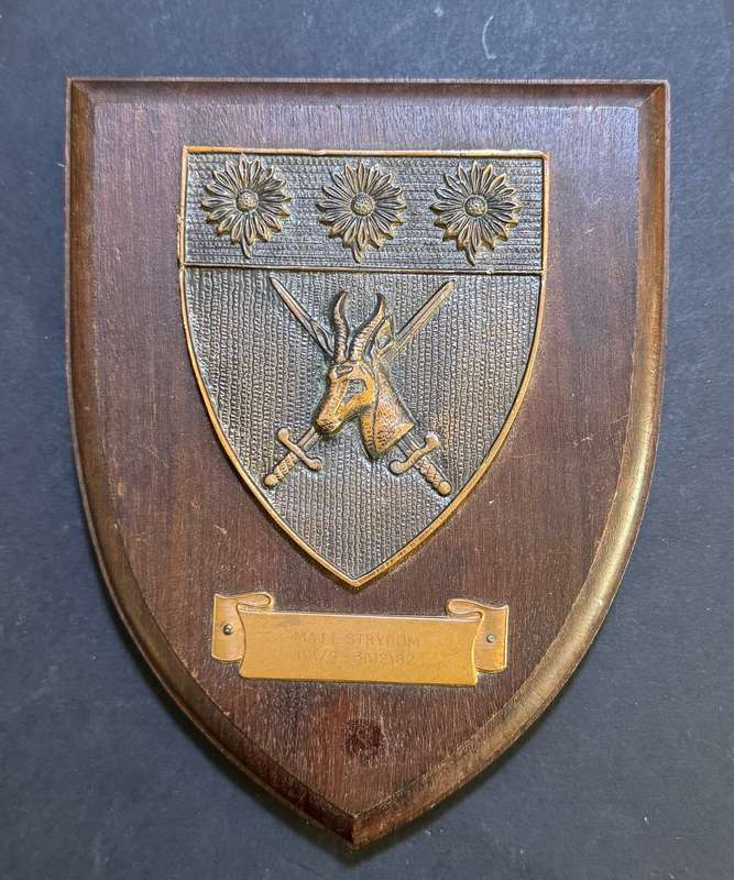 SADF - Northern Transvaal Command HQ Commemorative Plaque