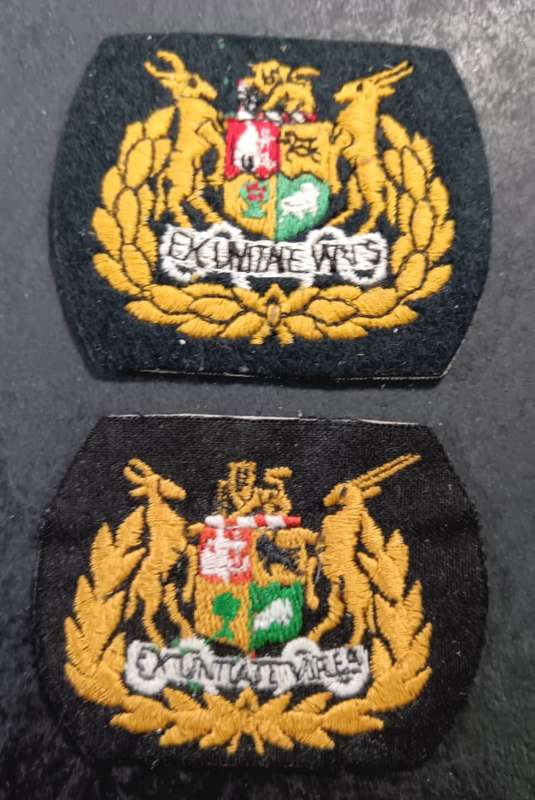 SADF - Navy Rank Badge Pair
