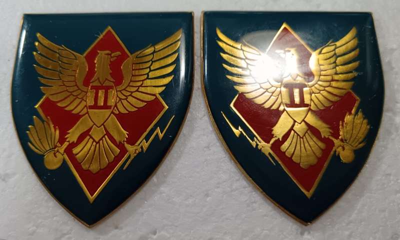 SADF - 2 Locating Regiment Shoulder Flash Pair