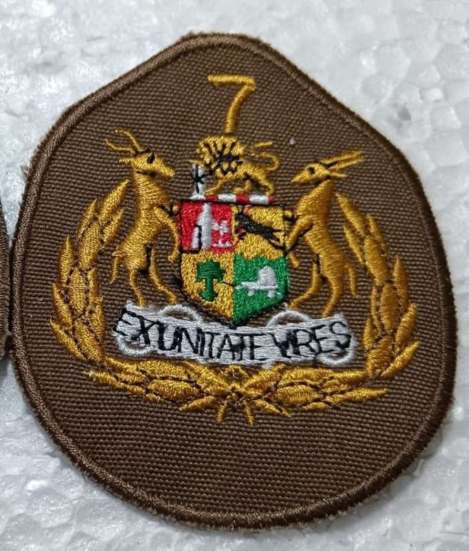 SADF - 7 Division Sergeant Major Rank Badge