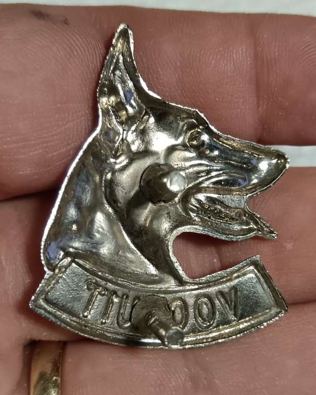 SADF - Dog Centre Cap Badge