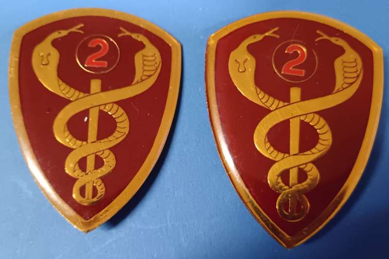 SADF - 2 Military Hospital Shoulder Flash Pair