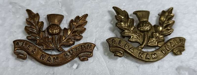 SADF - Transvaal Scottish Collars