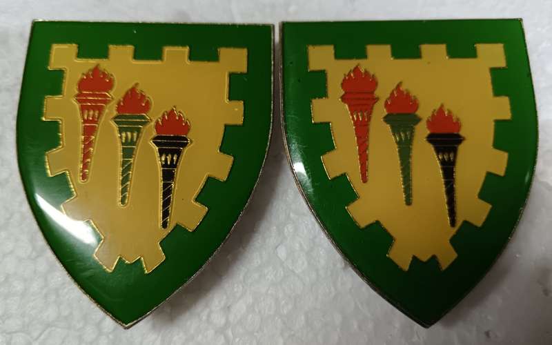SADF - Defence College Shoulder Flash Pair