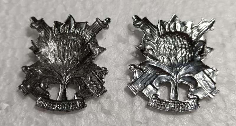 SADF - Regiment Langenhoven Collar Set