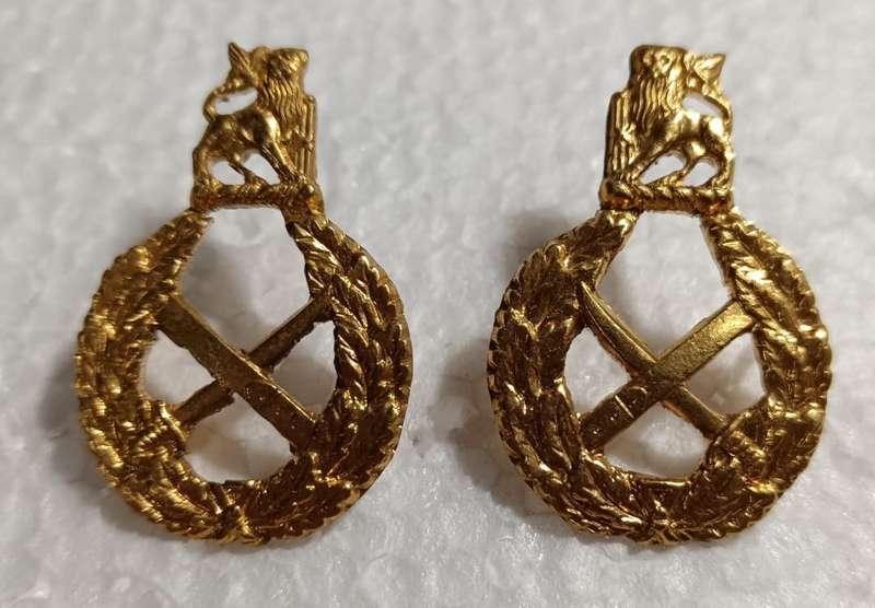 SADF - Officers Collar Rank Pair
