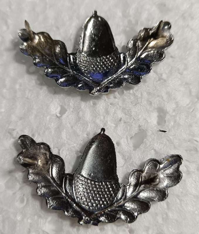 SADF - Regiment University of Stellenbosch Collar Badge Pair