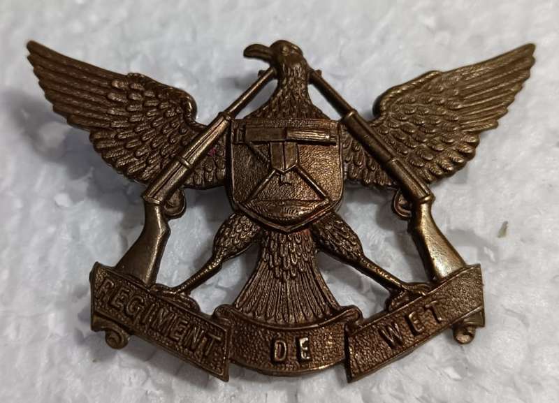 SADF - Regiment De Wet Cap Badge
