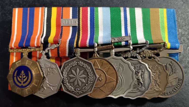SADF/SANDF - Court Mounted 30 Year Service Medal Group to LT.Col J.P.Smith