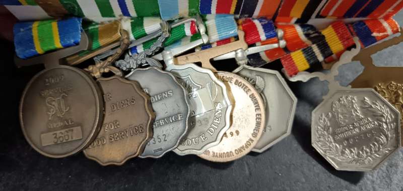 SADF/SANDF - Court Mounted 30 Year Service Medal Group to LT.Col J.P.Smith