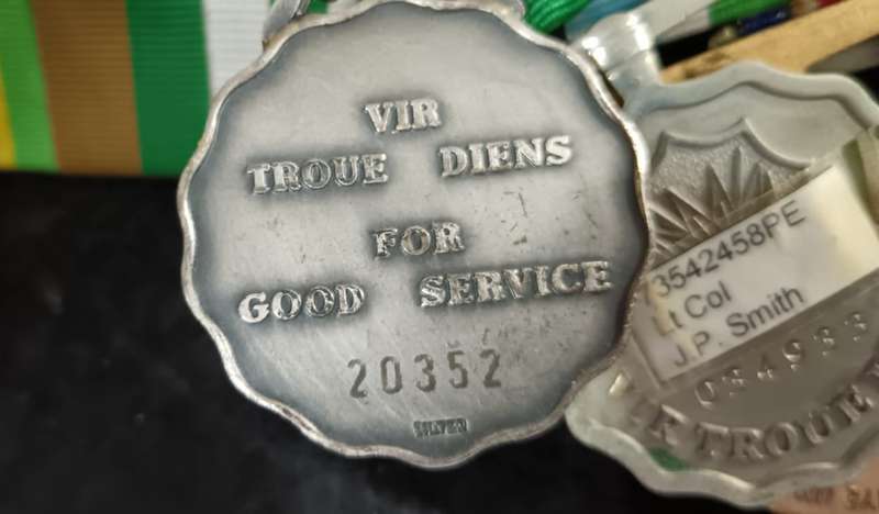 SADF/SANDF - Court Mounted 30 Year Service Medal Group to LT.Col J.P.Smith