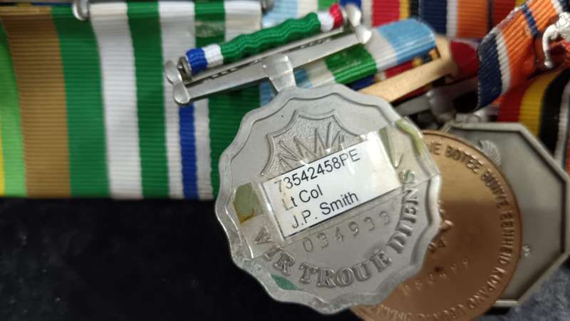 SADF/SANDF - Court Mounted 30 Year Service Medal Group to LT.Col J.P.Smith