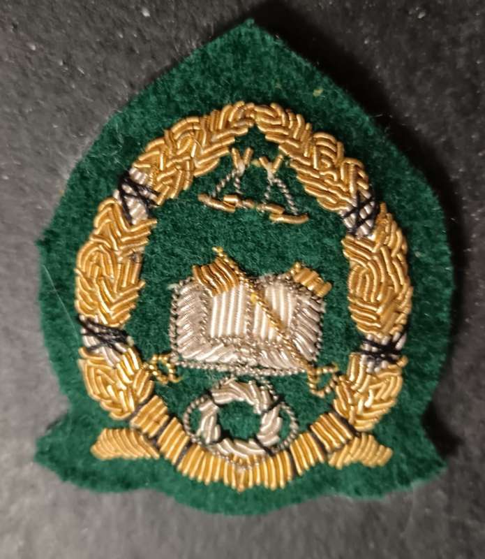 South African Prison Services Cap Badge ( Bullion Wire )